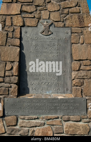 La Battaglia di Bannockburn Memorial Foto Stock