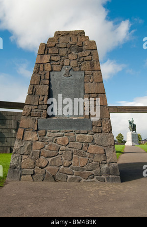 La Battaglia di Bannockburn Memorial Foto Stock