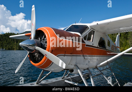 De Havilland Beaver DHC-2 piano Bush vicino a Ketchikan, Alaska, STATI UNITI D'AMERICA Foto Stock