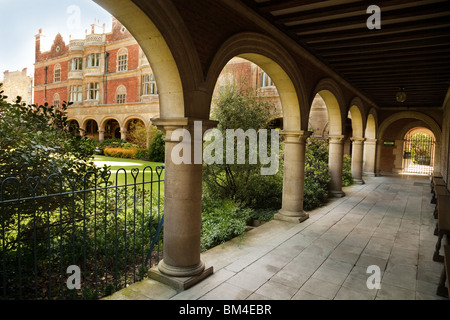 Chiostro corte, Sidney Sussex College di Cambridge University di Cambridge Regno Unito Foto Stock