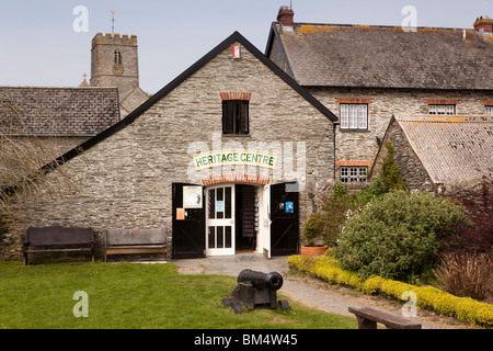 Regno Unito, Inghilterra, Devon, Woolacombe, Mortehoe, centro culturale nell ex fienile edificio Foto Stock