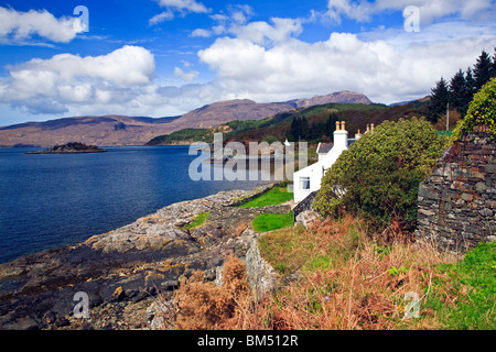 Loch Carron a Ardaneaskan, Wester Ross Scozia West coast Highlands Gran Bretagna Regno Unito 2010 Foto Stock