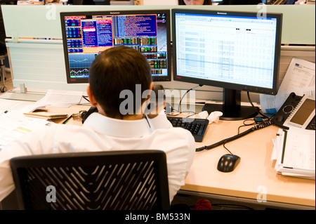 Hedge fund trader, London, England, Regno Unito Foto Stock