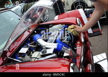 Centinaia di Mini auto a Londra al Brighton Mini Rally sul lungomare di Brighton Regno Unito Foto Stock