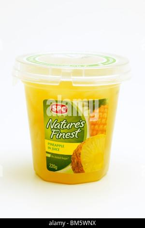 220g di cartone di SPC Nature migliori Ananas in succo di frutta Foto Stock