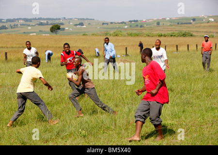 Rurale partita di Rugby Foto Stock