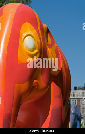 L'Elephant Parade di Londra Foto Stock
