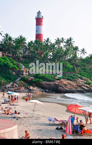 Spiaggia di Kovalam Foto Stock