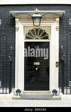 10 Downing Street, Westminster, London. La residenza ufficiale del Primo Ministro britannico. Foto Stock