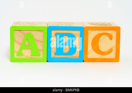 Blocchetti della lettera Foto Stock