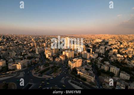 Vista generale del centro di Amman, capitale del Regno Hashemita Della Giordania Foto Stock