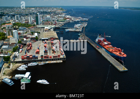 Manaus porto cittadino, Amazonas Stato, Brasile. Foto Stock