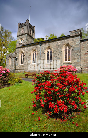 St Marys Chiesa Rydal Near Ambleside nel distretto del Lago Foto Stock