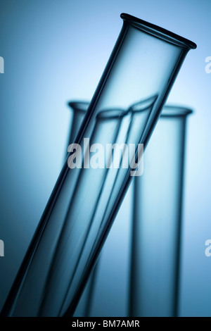 Tre test di laboratorio cime del tubo Foto Stock
