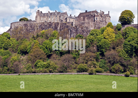 Il Castello di Stirling in Scozia vista da ovest Foto Stock