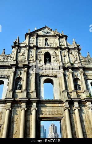 St Pauls Cathedral, Macau, Cina Foto Stock