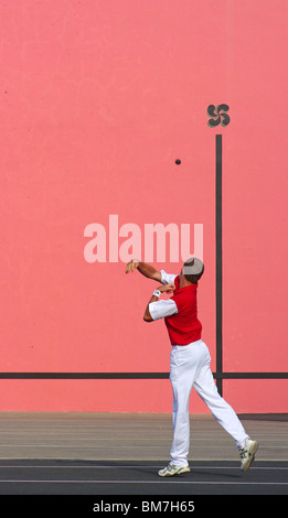 Biarritz (64): Pelota Basca, gioco tradizionale (varietà di corte sport giocato con una sfera) Foto Stock