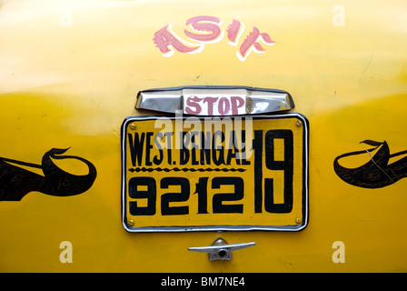 Il Bengala occidentale targa ambasciatore calcutta india Foto Stock