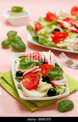 Insalata di italiano. Ricetta disponibile. Foto Stock