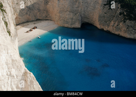 [Naufragio Bay], [Smugglers Cove], Zante Zante, [Isole Ionie], Grecia Foto Stock