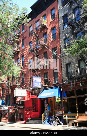 MacDougal Street, Greenwich Village, il Villaggio Occidentale, Manhattan, New York City, Stati Uniti d'America Foto Stock