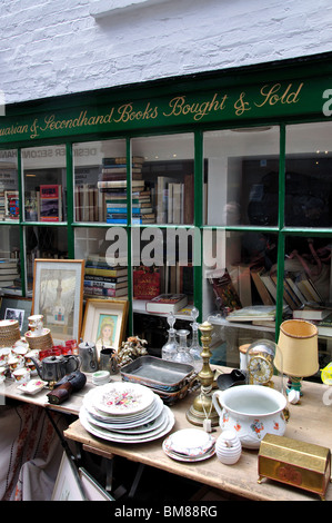 Negozio di antiquariato, passeggiata in fiasca, Hampstead, London Borough of Camden, Greater London, Inghilterra, Regno Unito Foto Stock