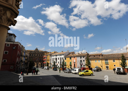 Plaza Mayor, Cuenca, Castilla la Mancha, in Spagna Foto Stock