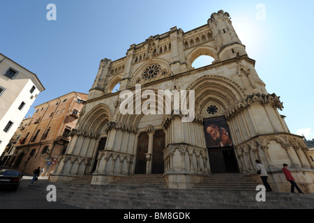 "Basilica di Nostra Signora di grazia', la cattedrale, Plaza Mayor, Cuenca, Castilla la Mancha, in Spagna Foto Stock