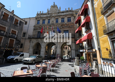 Municipio / Ayuntamiento, Plaza Mayor, Cuenca, Castilla la Mancha, in Spagna Foto Stock