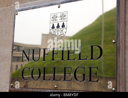 Il Nuffield College di Oxford Foto Stock