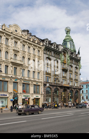 Prenota house building. Nevsky Avenue, San Pietroburgo, Russia Foto Stock