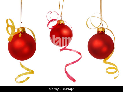 Baubles di natale Foto Stock