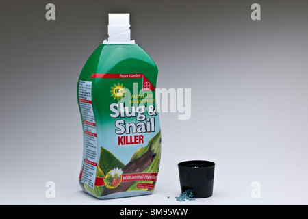 Bio slug e impermeabile lumaca agglomerati in forma di pellets Foto Stock