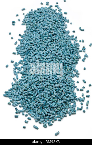 Pila di slug e impermeabile lumaca agglomerati in forma di pellets Foto Stock