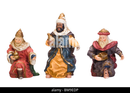 Figurine di tre Saggi Foto Stock