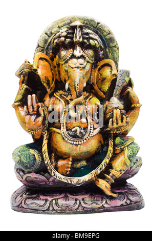 Close-up di una figurina di Signore Ganesha Foto Stock