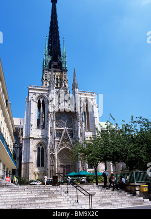 Cattolica Romana Cattedrale Gotica nella città di Rouen, la capitale della regione della Normandia Foto Stock