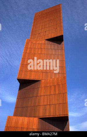 Dettaglio della nuova torre di trasmissione nuovo studente Alloggio in Leeds REGNO UNITO Foto Stock