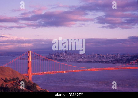 Golden Gate Bridge di San Francisco. Foto Stock