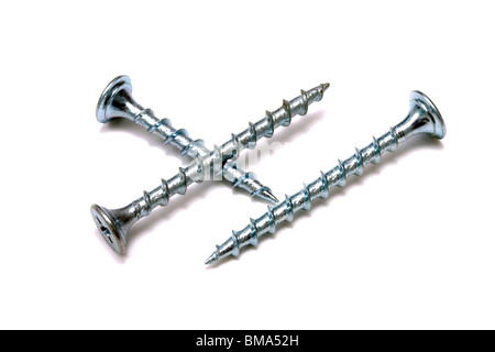 Viti isolato su bianco Foto Stock