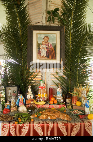 San Giuseppe altare in New Orleans. Foto Stock
