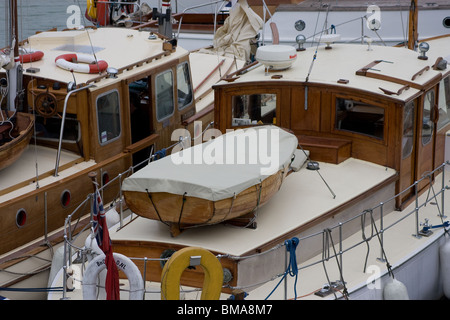 Navi di piccola parte del settantesimo anniversario del salvataggio della british forza expeditionary Dunkerque a Ramsgate Foto Stock