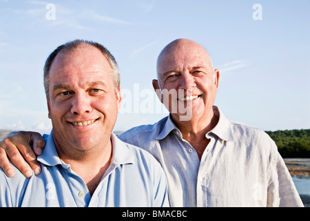 Ritratto degli uomini Foto Stock