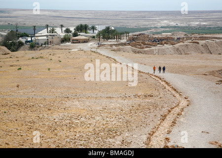 Acquedotto a Qumran National Park - Israele Foto Stock