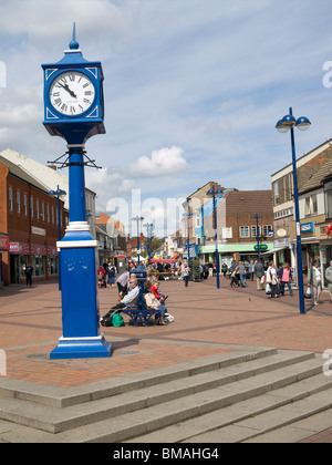 L'area pedonale per High Street in redcar cleveland England Regno Unito Foto Stock