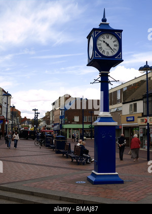 L'area pedonale per High Street in redcar cleveland England Regno Unito Foto Stock