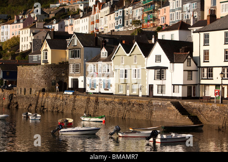Regno Unito, Inghilterra, Devon, Dartmouth, Bayard's Cove in Early Morning Light Foto Stock