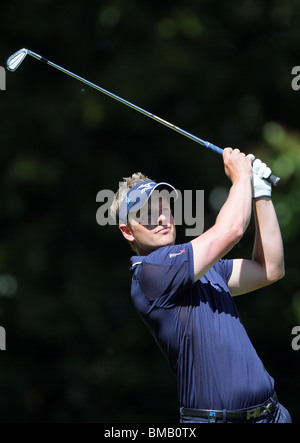 LUKE DONALD INGHILTERRA MIZUNO VISOR INGHILTERRA WENTWORTH CLUB Surrey in Inghilterra il 23 maggio 2010 Foto Stock