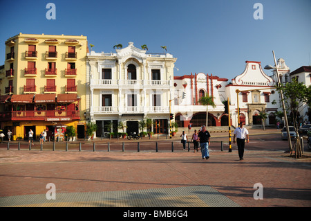 Colombia Cartagena, mare e strade Foto Stock