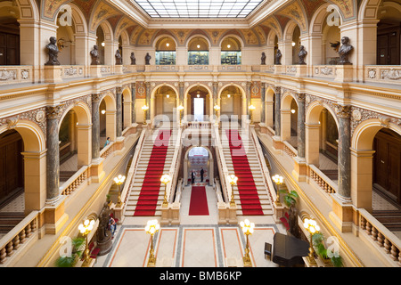 Sala principale, Museo Nazionale (Národní muzeum), Praga, Repubblica Ceca Foto Stock